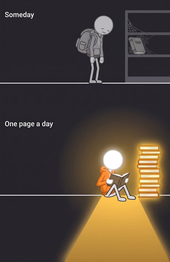 Reading a few pages
